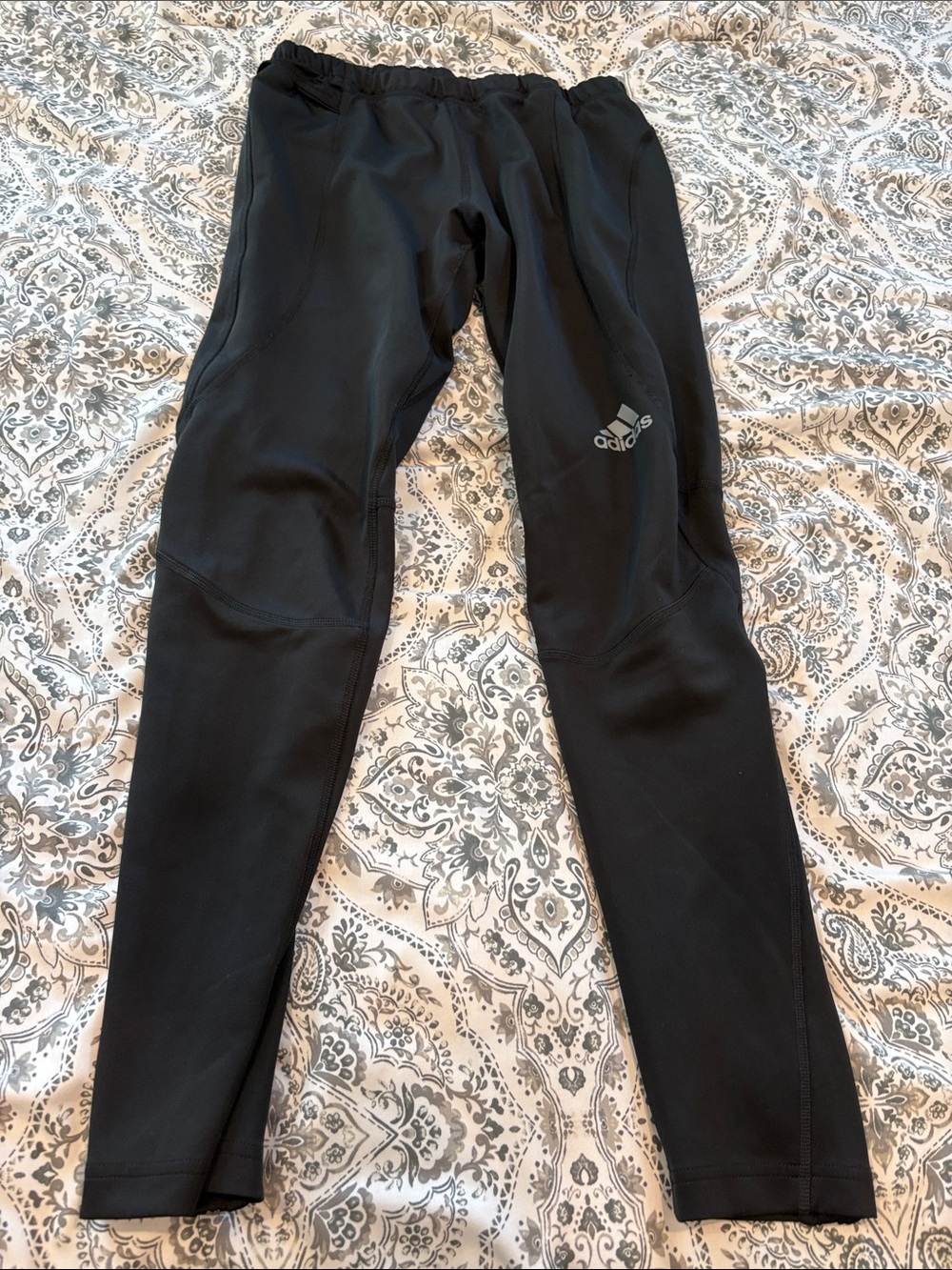 adidas Men's Black Performance Track Pants with Logo